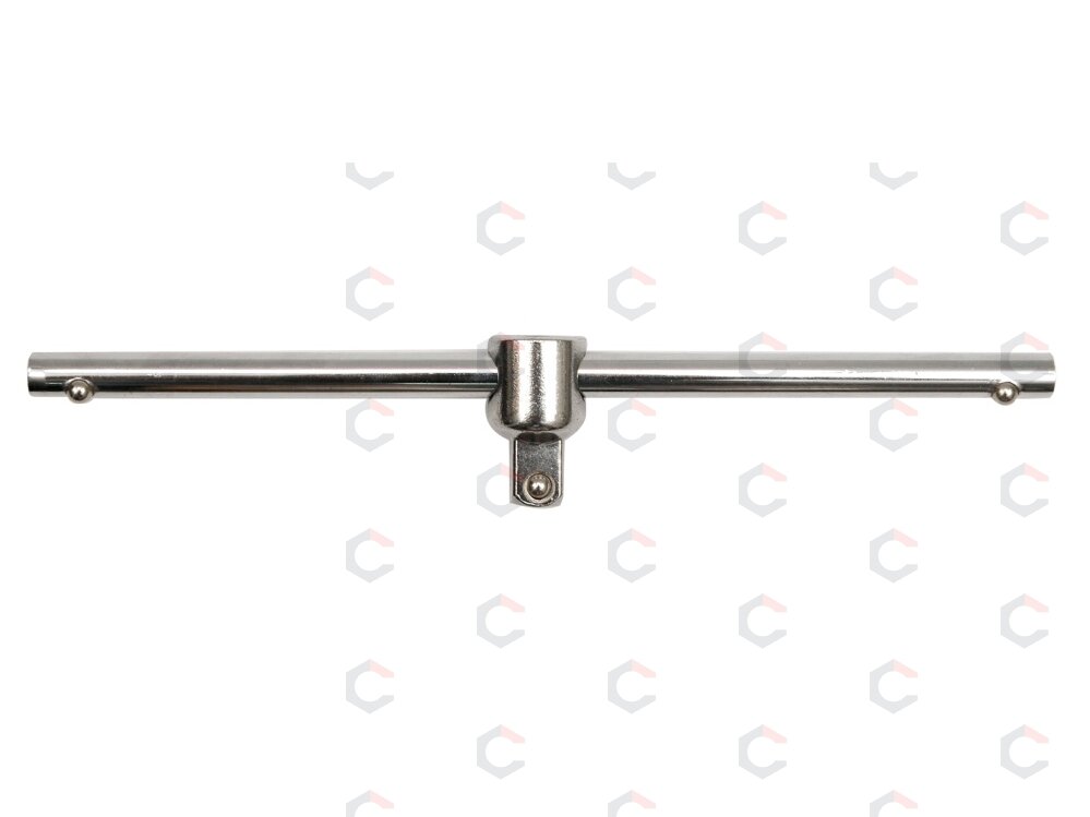 Rankena galvutėms slankiojančiu kvadratu 1/2", 250 mm (53700) Rankena galvutėms slankiojančiu kvadratu 1/2", 250 mm (53700)