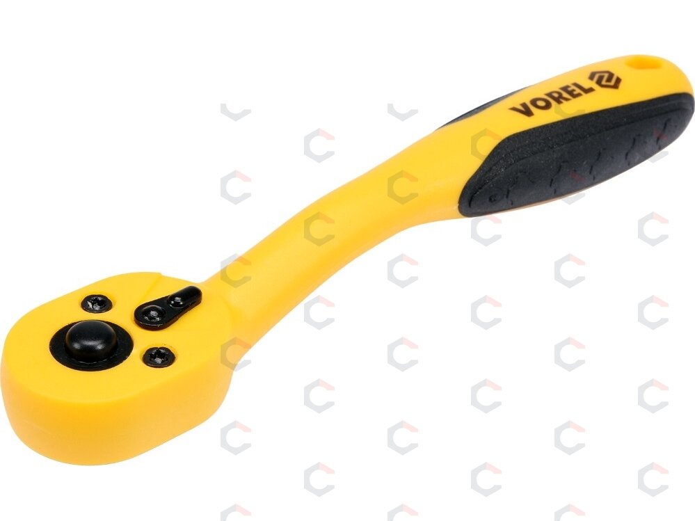 Rankena galvutėms terkšlinė | smulkūs dantukai | 6.3 mm (1/4") (53575) Rankena galvutėms terkšlinė | smulkūs dantukai | 6.3 mm (1/4") (53575)
