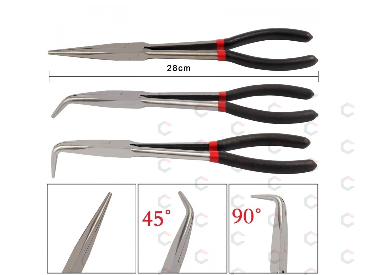 Replės ilgos lenktos | 90° / 280 mm (W30773) 2 Replės ilgos lenktos | 90° / 280 mm (W30773) 2