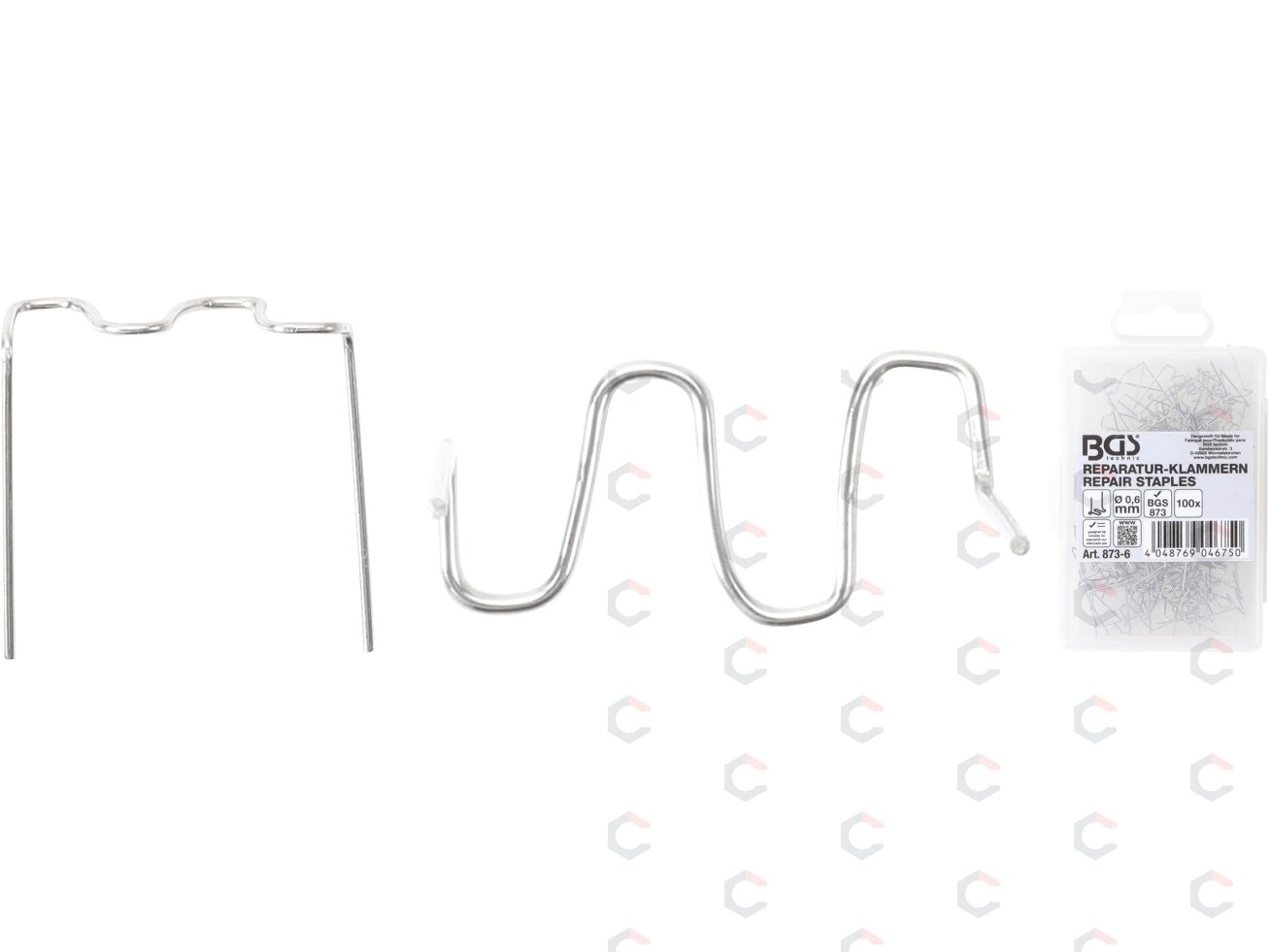 Remonto kabės | W tipas | Ø 0,6 mm | 100 vnt. (873-6) 4