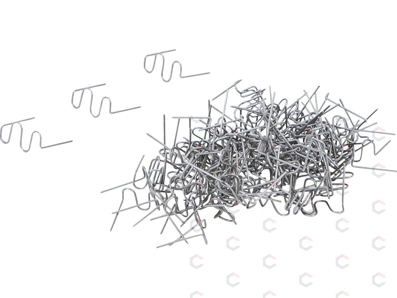 Remonto segtukų rinkinys | Bangos forma | 0,6 mm | 100 vnt. (73352B) 1 Remonto segtukų rinkinys | Bangos forma | 0,6 mm | 100 vnt. (73352B) 1