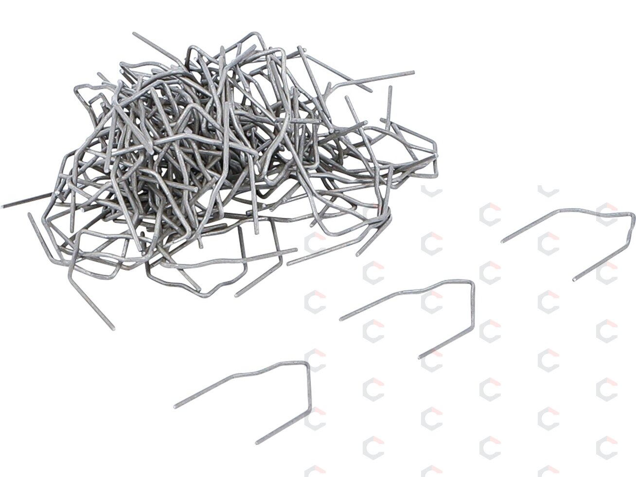 Remonto segtukų rinkinys | išoriniams kampams | 0,8 mm | 100 vnt. (73349) Remonto segtukų rinkinys | išoriniams kampams | 0,8 mm | 100 vnt. (73349)
