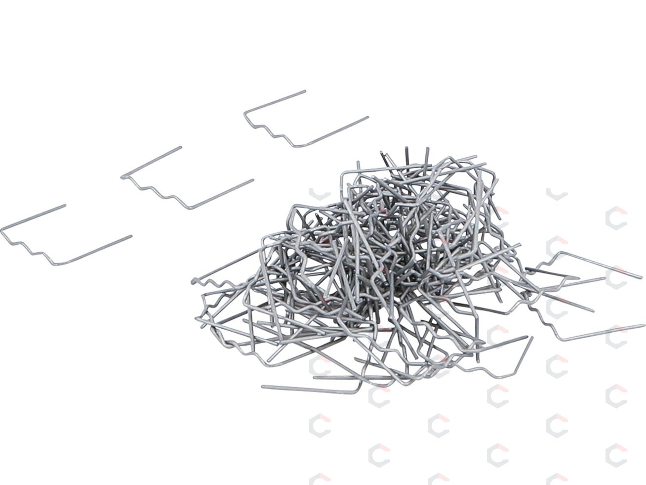 Remonto segtukų rinkinys | plokšti | 0,6 mm | 100 vnt. (73350B) 1 Remonto segtukų rinkinys | plokšti | 0,6 mm | 100 vnt. (73350B) 1