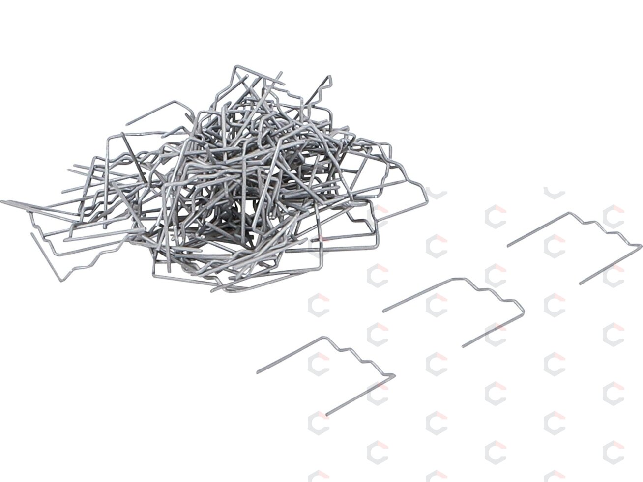 Remonto segtukų rinkinys | plokšti | 0,6 mm | 100 vnt. (73350B) Remonto segtukų rinkinys | plokšti | 0,6 mm | 100 vnt. (73350B)