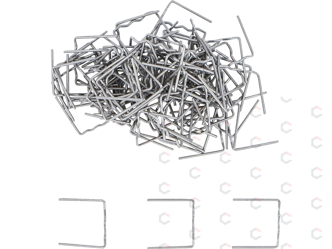 Remonto segtukų rinkinys | plokšti | 0,8 mm | 100 vnt. (73351B) 2 Remonto segtukų rinkinys | plokšti | 0,8 mm | 100 vnt. (73351B) 2