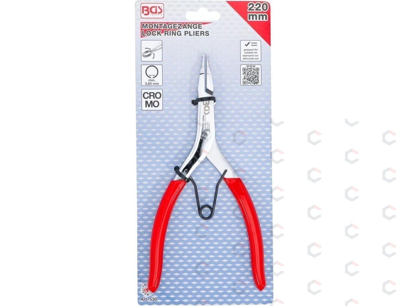 Replės stūmoklių žiedams | 220 mm (530) 3