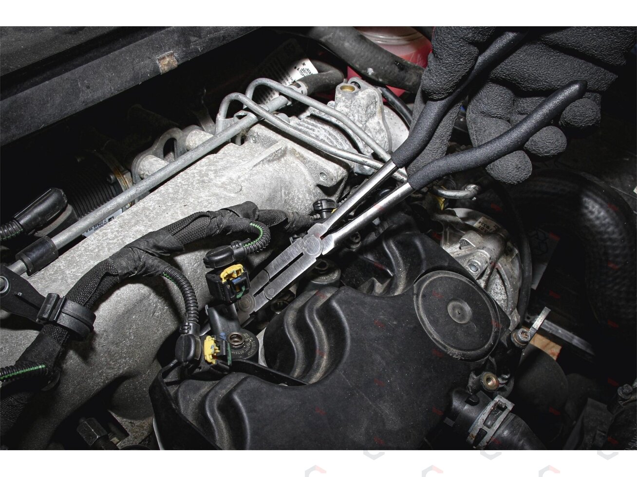 Replių rinkinys su dvigubu šarnyru | 340 mm | 3 vnt. (416) 6