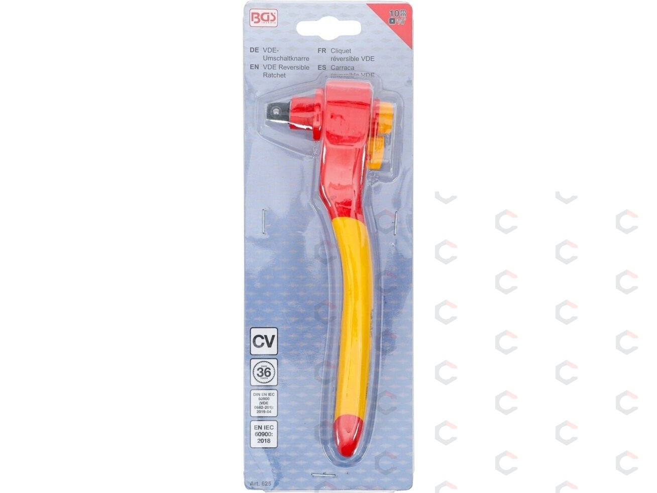Reversinė terkšlė VDE | 10 mm (3/8") | 1000 V (625) 5 Reversinė terkšlė VDE | 10 mm (3/8") | 1000 V (625) 5