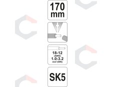 Replės laidų nužievinimui | 1,0-3,2 mm2 (YT-2276) 2 Replės laidų nužievinimui | 1,0-3,2 mm2 (YT-2276) 2