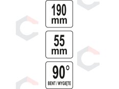 Replės suportų žiedams | 90 ° | vidiniams žiedams | 190 / 55 mm (YT-06561) 4 Replės suportų žiedams | 90 ° | vidiniams žiedams | 190 / 55 mm (YT-06561) 4