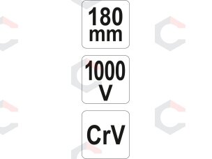 Replės aukštos įtampos laidams šoninio kirpimo 180mm, VDE 1000V (YT-21159) 4 Replės aukštos įtampos laidams šoninio kirpimo 180mm, VDE 1000V (YT-21159) 4