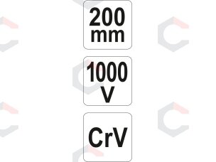Replės aukštos įtampos laidams tiesios 200mm, VDE 1000V (YT-21155) 4