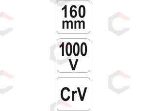 Replės aukštos įtampos laidams 160mm, VDE 1000V (YT-21160) 5 Replės aukštos įtampos laidams 160mm, VDE 1000V (YT-21160) 5