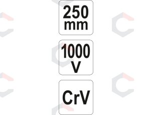 Replės aukštos įtampos laidams perstatomos 250mm, VDE 1000V (YT-21161) 3 Replės aukštos įtampos laidams perstatomos 250mm, VDE 1000V (YT-21161) 3