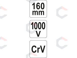 Replės aukštos įtampos laidams | universalios | 160 mm | VDE 1000V (YT-21151) 4 Replės aukštos įtampos laidams | universalios | 160 mm | VDE 1000V (YT-21151) 4