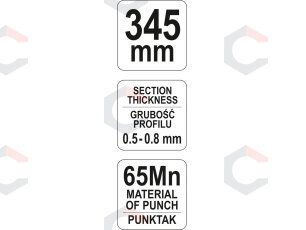 Replės profiliams | 345 mm (YT-5131) 2 Replės profiliams | 345 mm (YT-5131) 2