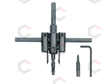 Reguliuojamas grąžtas | PVC | 30-120 mm (28733)