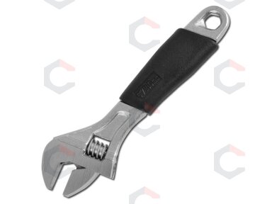 Reguliuojamas veržliaraktis | gumuota rankena | 150 mm | 19 mm (1440) Reguliuojamas veržliaraktis | gumuota rankena | 150 mm | 19 mm (1440)