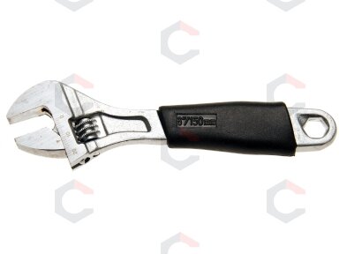 Reguliuojamas veržliaraktis | gumuota rankena | 150 mm | 19 mm (1440) Reguliuojamas veržliaraktis | gumuota rankena | 150 mm | 19 mm (1440)