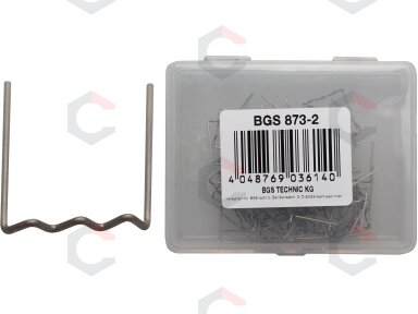 Remonto kabės | U-Tipas | Ø 0,8 mm | 100 vnt. (873-2) Remonto kabės | U-Tipas | Ø 0,8 mm | 100 vnt. (873-2)