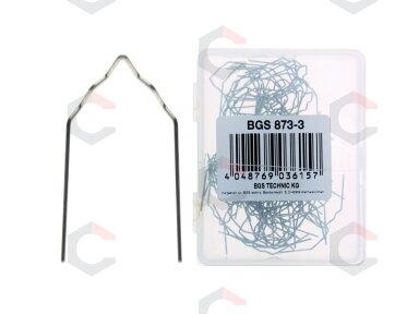 Remonto kabės | V-Tipas | Ø 0,6 mm | 100 vnt. (873-3) Remonto kabės | V-Tipas | Ø 0,6 mm | 100 vnt. (873-3)