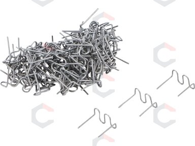 Remonto segtukų rinkinys | Bangos forma | 0,8 mm | 100 vnt. (73353B)