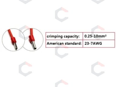 Replės jungčių užspaudimui | 0,25 iki 10 mm² (CT1030) Replės jungčių užspaudimui | 0,25 iki 10 mm² (CT1030)