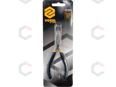 Replės precizinės lenktos 125 mm (42304)