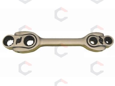 Daugiafunkcinis reversinis terkšlinis raktas, metriniai/coliniai 48-viename, 8-19 mm ir 5/16"-3/4" (RD0701)