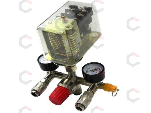 Reguliatorius kompresoriui su slėgio jungikliu ir manometrais | 380V (SK10679B) 3 Reguliatorius kompresoriui su slėgio jungikliu ir manometrais | 380V (SK10679B) 3