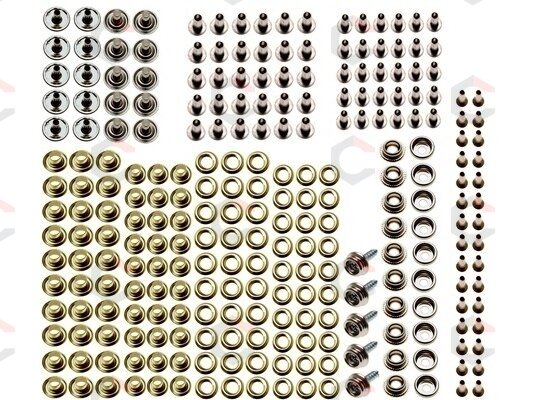 Replės su kniedžių rinkiniu | 275 vnt. (572) 4 Replės su kniedžių rinkiniu | 275 vnt. (572) 4