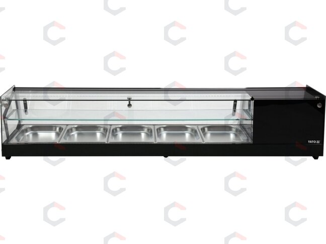 Šaldymo vitrina 5×GN 1/2 | 175,5 × 39,5 × 37,5 cm (YG-05007) 1