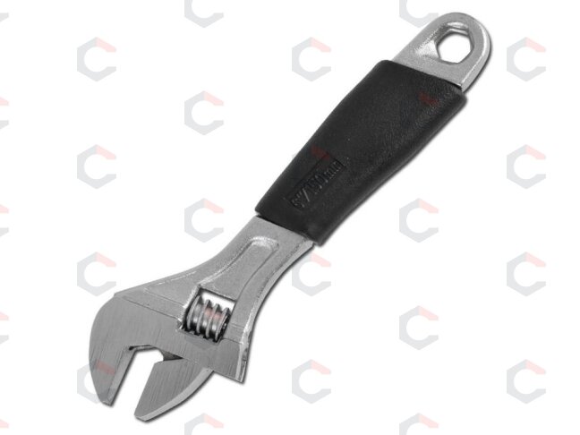 Reguliuojamas veržliaraktis | gumuota rankena | 150 mm | 19 mm (1440) 1 Reguliuojamas veržliaraktis | gumuota rankena | 150 mm | 19 mm (1440) 1