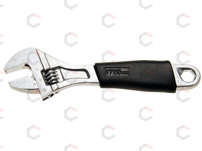 Reguliuojamas veržliaraktis | gumuota rankena | 150 mm | 19 mm (1440) Reguliuojamas veržliaraktis | gumuota rankena | 150 mm | 19 mm (1440)