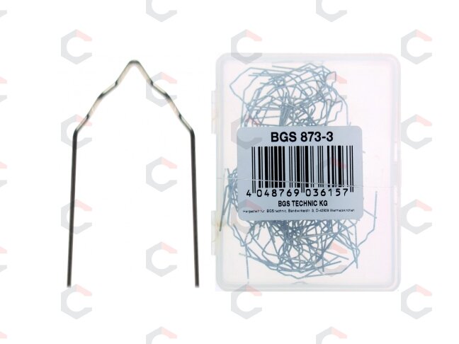 Remonto kabės | V-Tipas | Ø 0,6 mm | 100 vnt. (873-3) Remonto kabės | V-Tipas | Ø 0,6 mm | 100 vnt. (873-3)