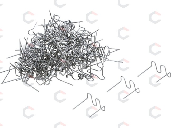Remonto segtukų rinkinys | Bangos forma | 0,6 mm | 100 vnt. (73352B) Remonto segtukų rinkinys | Bangos forma | 0,6 mm | 100 vnt. (73352B)