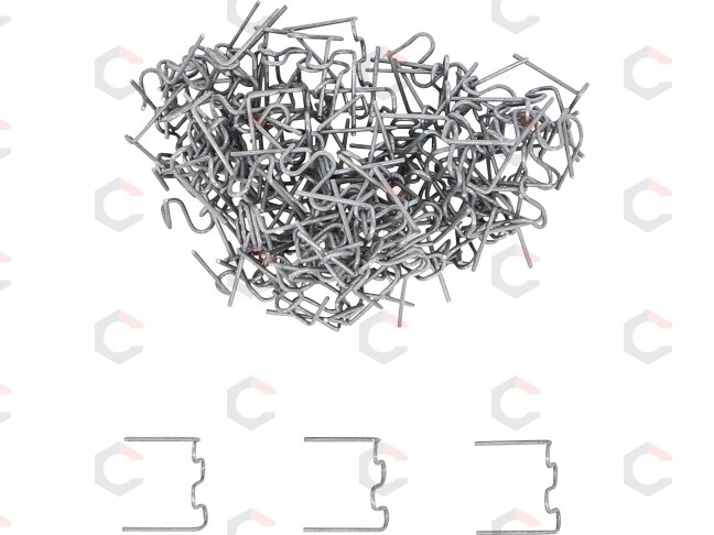 Remonto segtukų rinkinys | Bangos forma | 0,8 mm | 100 vnt. (73353B) 2 Remonto segtukų rinkinys | Bangos forma | 0,8 mm | 100 vnt. (73353B) 2