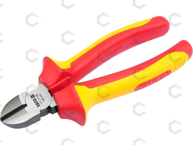 Replės aukštos įtampos laidams šoninio kirpimo 160mm, VDE 1000V (YT-21158) Replės aukštos įtampos laidams šoninio kirpimo 160mm, VDE 1000V (YT-21158)