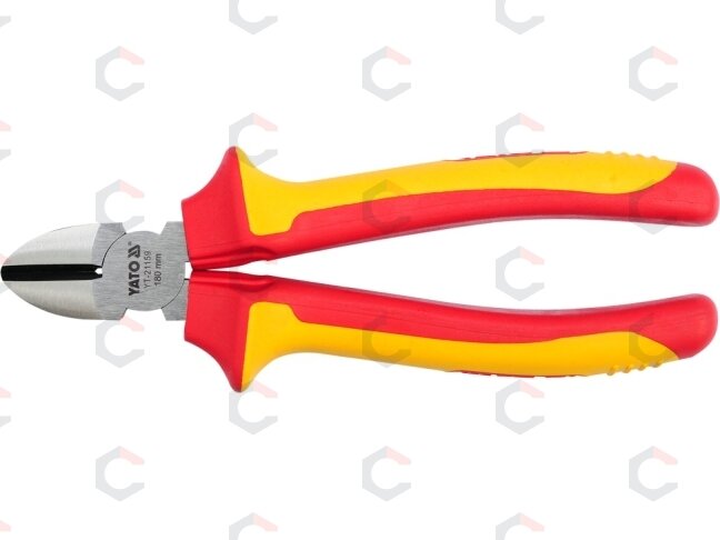 Replės aukštos įtampos laidams šoninio kirpimo 180mm, VDE 1000V (YT-21159) 2 Replės aukštos įtampos laidams šoninio kirpimo 180mm, VDE 1000V (YT-21159) 2