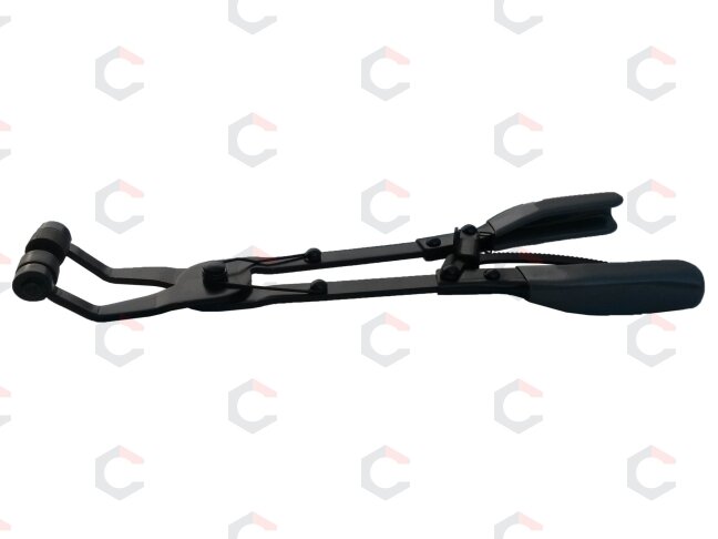 Replės aušinimo žarnų sąvaržom | su terkšle | lenktos | 340 mm (SK1976) Replės aušinimo žarnų sąvaržom | su terkšle | lenktos | 340 mm (SK1976)