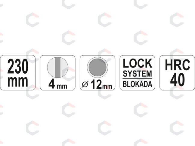 Replės aušinimo žarnų sąvaržoms | 230 mm (YT-0650) 2 Replės aušinimo žarnų sąvaržoms | 230 mm (YT-0650) 2