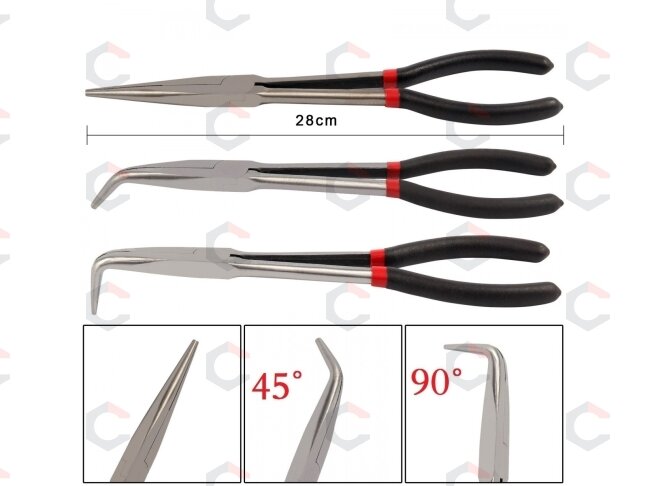 Replės ilgos lenktos | 90° / 280 mm (W30773) 2 Replės ilgos lenktos | 90° / 280 mm (W30773) 2