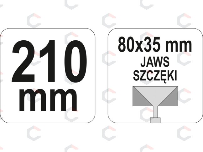 Replės profilių formavimui | lenktos | 210 mm (YT-5140) 2 Replės profilių formavimui | lenktos | 210 mm (YT-5140) 2