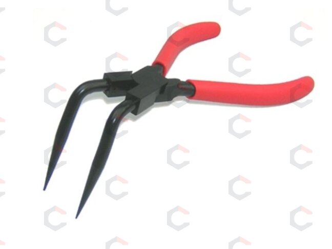 Replės suportų žiedams lenktos 90° 225mm/65mm/ψ1.2mm "Stahlberg" (KE1821)