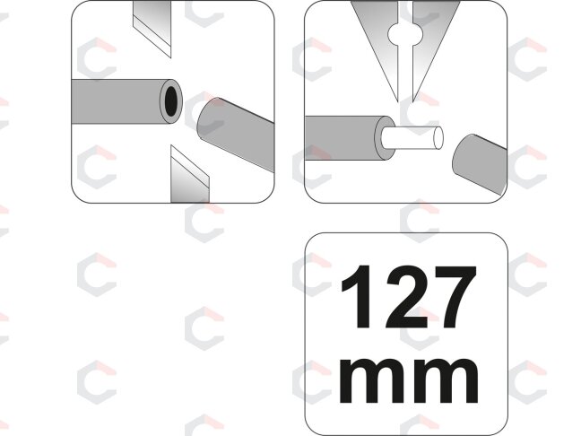 Replytės šoninio kirpimo | 125 mm (YT-2261) 4 Replytės šoninio kirpimo | 125 mm (YT-2261) 4