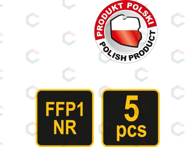 Respiratoriai EN 149: 2001.FFP1, 5vnt (74542) 2 Respiratoriai EN 149: 2001.FFP1, 5vnt (74542) 2