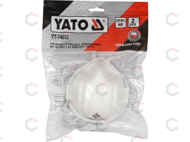 Respiratoriai FFP1/K 2 vnt. (YT-74852) Respiratoriai FFP1/K 2 vnt. (YT-74852)