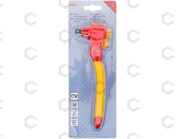 Reversinė terkšlė VDE | 10 mm (3/8") | 1000 V (625) 5 Reversinė terkšlė VDE | 10 mm (3/8") | 1000 V (625) 5