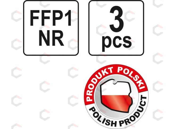 Respiratoriai FFP1/P 3 vnt. (YT-74870) 2 Respiratoriai FFP1/P 3 vnt. (YT-74870) 2