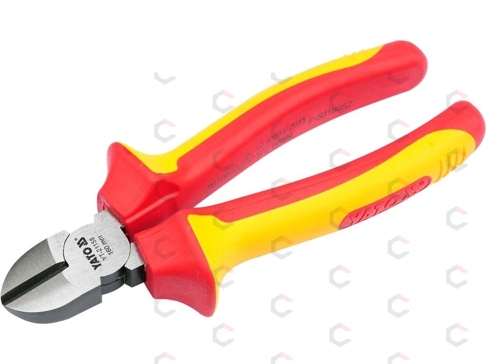 Replės aukštos įtampos laidams šoninio kirpimo 160mm, VDE 1000V (YT-21158) Replės aukštos įtampos laidams šoninio kirpimo 160mm, VDE 1000V (YT-21158)